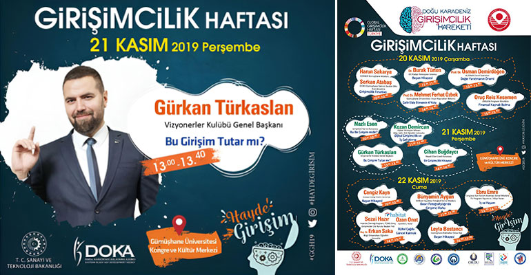 genel başkanımız gürkan türkaslan gümüşhane üniversitesi'nde girişimcilik haftası etkinliklerine konuşmacı olarak katıldı.